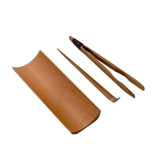 茶道配件-茶则-碳化竹制茶则三件套 商品图4