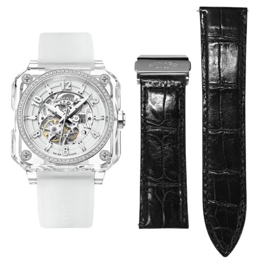 Romago SWISS 皇家大师蓝宝石钻石系列 腕表 川白 RM101-WH 商品图4