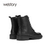 westory商场专柜同款2020冬季新款高绑真皮休闲马丁靴女时尚风S20DS80291 商品缩略图2