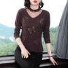 YH-4.e237-922339秋冬新款蕾丝加绒打底衫 商品缩略图2