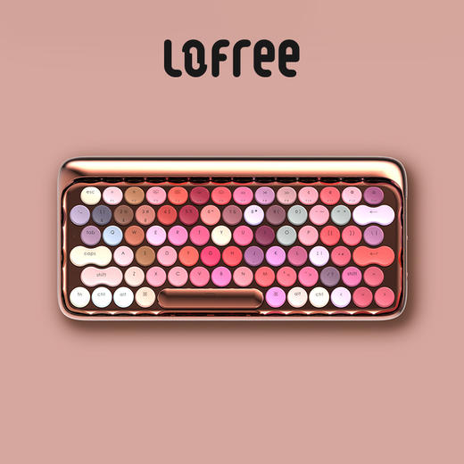 洛斐 无线机械键盘玫瑰金绽放 商品图3