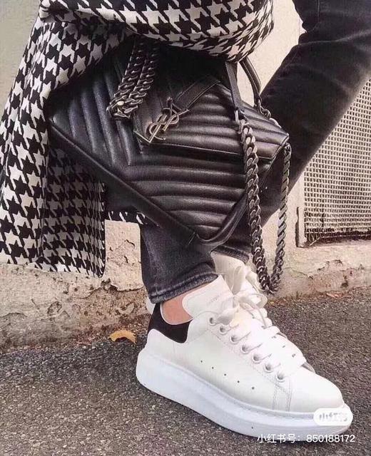 男女同款麦昆经典小白鞋 纯皮四季百搭款 商品图11