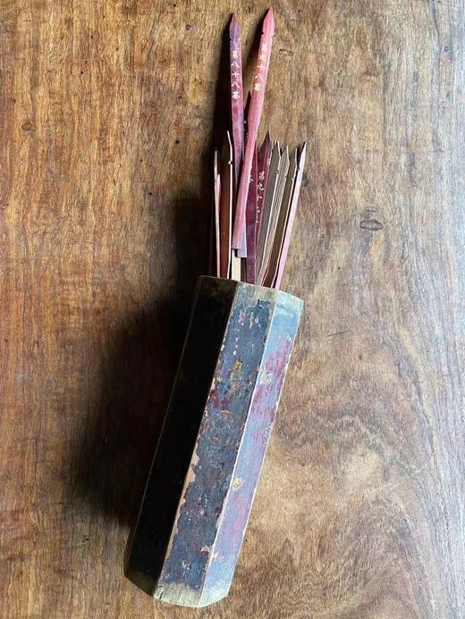 道教八方漆绘竹雕签筒与签条， 顺丰包邮 商品图12