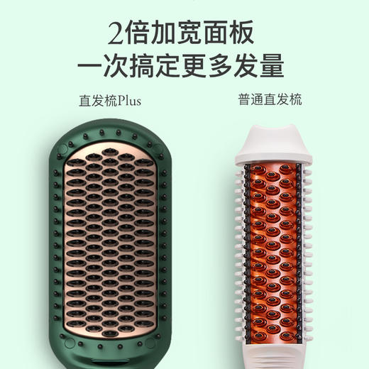 「拯救炸毛女孩，一梳柔顺」Lena负离子直发梳 梳直内扣两用  懒人神器 不伤发 500w负离子 全机身防烫 蛋白涂层 五档调温 商品图3