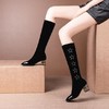 OLD-737性感时尚显瘦弹力靴女粗跟长筒靴 商品缩略图1