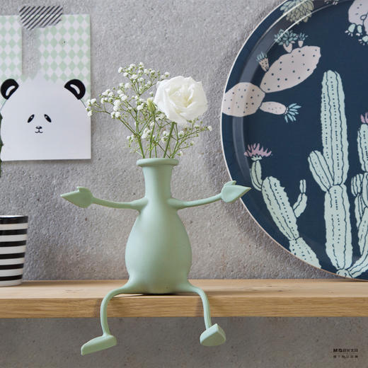Peleg Design人偶形多变花瓶Florino 植物种植硅胶花瓶（不含花） 商品图0