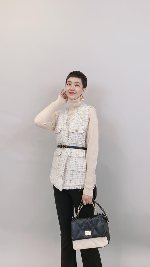 m915#小香风流苏边马甲