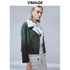 VIMAGE纬漫纪秋季新款经典翻领显瘦双排扣风衣短外套女上衣V1403002 商品缩略图2