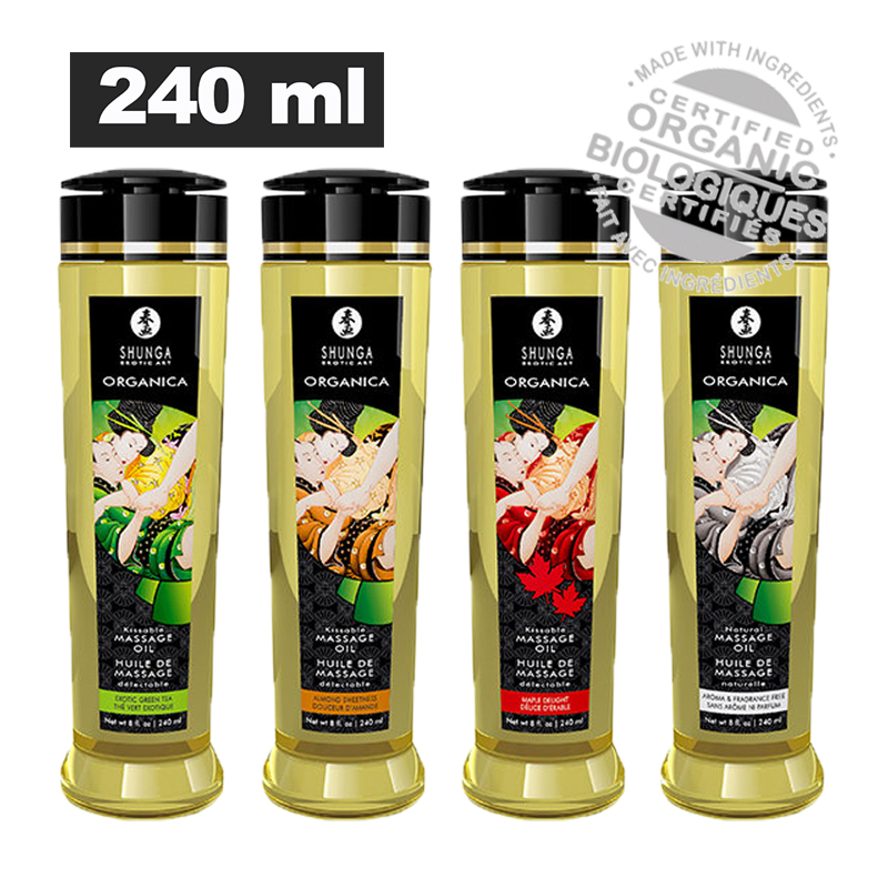 【按摩油】加拿大SHUNGA春画 按摩油身体男用女用情趣用品植物精油清爽240ml