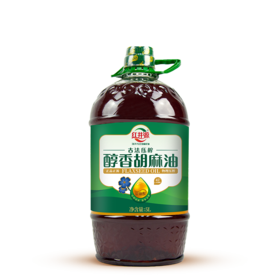红井源  醇香 胡麻油5L 古法压榨 孕妇 月子 亚麻籽油 家庭装