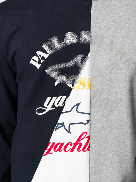 鲨鱼 新款拼色 纯棉 圆领卫衣 特惠 PSS88 商品图3