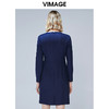 VIMAGE纬漫纪冬款洋气显瘦舒适保暖纯羊毛收腰长袖连衣裙V1407046 商品缩略图3