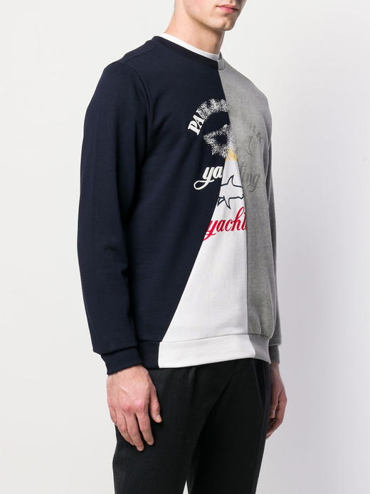 鲨鱼 新款拼色 纯棉 圆领卫衣 特惠 PSS88 商品图2