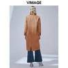 VIMAGE纬漫纪冬款挺括帅气宽松直筒双排扣羊毛呢大衣外套V1414004 商品缩略图3