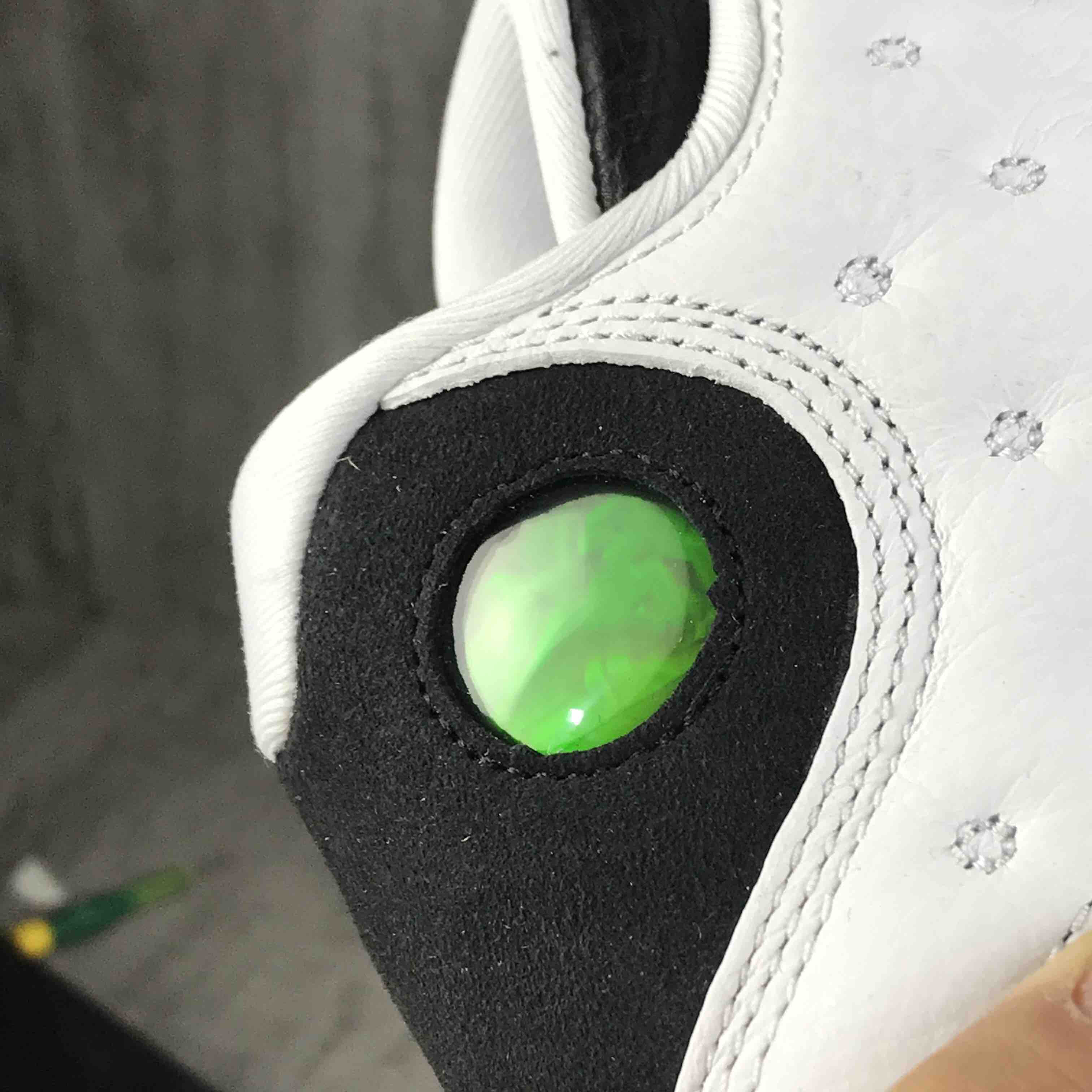 男aj13熊猫头层皮碳纤维板猫眼内置分体zoom篮球鞋