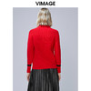 VIMAGE纬漫纪秋冬季新款半高领修身显瘦打底针织衫打底衫毛衣V1401011 商品缩略图3