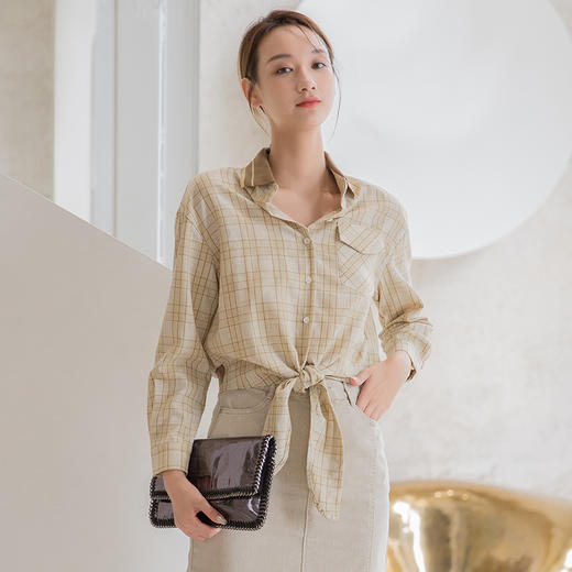 NUTS春秋季新品纯色时尚优雅气质衬衫131013032 商品图6