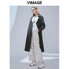 VIMAGE纬漫纪品牌女装秋款经典翻领双排扣宽松风衣外套V1404001 商品缩略图0