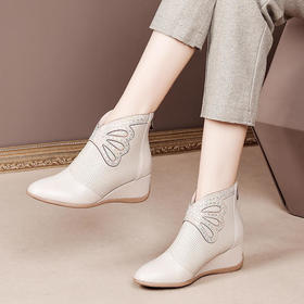 OLD-k249冬季新款时尚百搭真皮水钻短靴