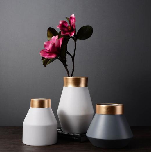 【装饰品】*北欧轻奢陶瓷花瓶现代简约陶瓷工艺品客厅花瓶摆件陶瓷家居装饰品 商品图3