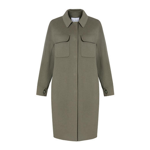 VIMAGE纬漫纪冬款洋气复古廓形直筒显瘦羊毛呢大衣女外套V1414013 商品图4