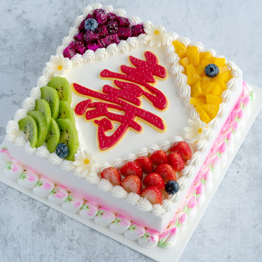 祝寿蛋糕 祝寿奶油蛋糕09 牛奶奶油 水果蛋糕 商品图2