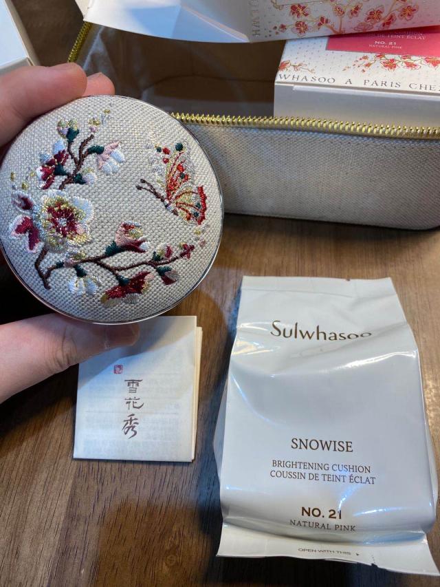 sulwhasoo雪花秀气垫bb霜经典梅花木莲花新款滋晶刺绣本品替换