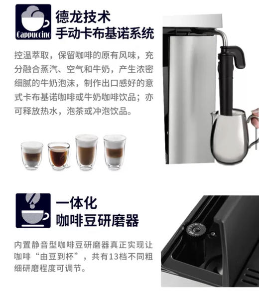 Delonghi/德龙 ESAM3200.S进口咖啡机家用全自动办公室意式现磨 商品图2