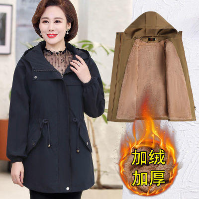 NP-棉衣女中长款2020新款妈妈冬装棉服外套中年女秋冬加绒棉袄 商品图3