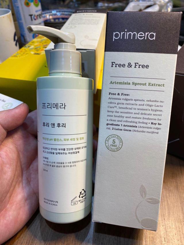 韩国 Primera芙莉美娜 女性私处洗液 温和无刺激free&free 200mlJPY带授权招加盟代理