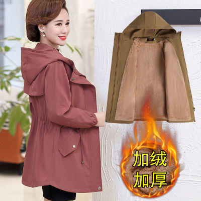 NP-棉衣女中长款2020新款妈妈冬装棉服外套中年女秋冬加绒棉袄 商品图4