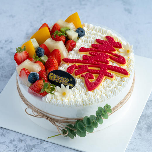 祝寿蛋糕 祝寿牛奶奶油蛋糕08 牛奶奶油 水果蛋糕 商品图3