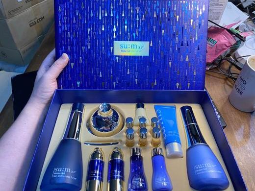 韩国SU:M37°/苏秘呼吸 水漾沁润套盒 安瓶精华 孔雀蓝 #1131223JPY带授权招加盟代理 商品图1