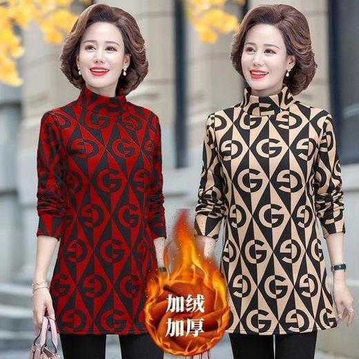 NP-658秋冬洋气时尚加绒加厚高领打底衫 商品图1