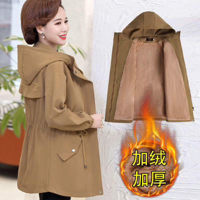 NP-棉衣女中长款2020新款妈妈冬装棉服外套中年女秋冬加绒棉袄 商品图1