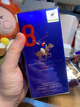 Beverly Hills Polo Club Sport NO.8 blue 男士香水 100ml 韩国JPY带授权招加盟代理