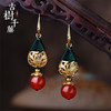 JGL-03220041新款中国风长款吊坠镀金玛瑙耳坠民族风创意复古配饰 商品缩略图0