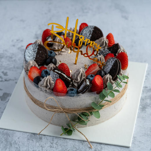 牛奶奶油蛋糕06 水果蛋糕  草莓蓝莓 大理同城送 商品图0