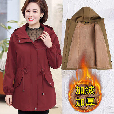 NP-棉衣女中长款2020新款妈妈冬装棉服外套中年女秋冬加绒棉袄 商品图2