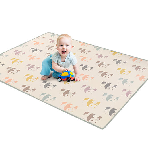 200*150*1CM曼龙xpe布艺宝宝儿童爬行垫加厚婴幼儿泡沫地垫爬爬垫 商品图4