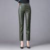 SDN-E62305高腰显瘦烟管裤2020秋冬新款外穿绵羊皮小脚九分裤 商品缩略图2