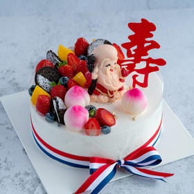 祝寿蛋糕 祝寿牛奶奶油蛋糕07 水果蛋糕 大理同城送