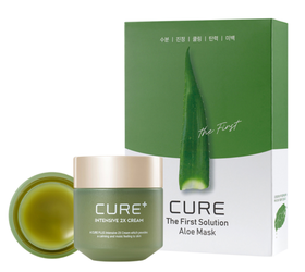 韩国 Cure Intensive 芦荟面霜 面膜 套装 #630146 韩国直邮JPY带授权招加盟代理