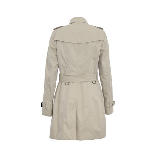 BURBERRY 巴宝莉 女士棉质桑德林汉姆版型 - 瘦版中长款 Trench 束腰风衣 米黄色 3913360 25010 商品图2