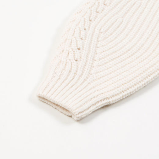 METTE羊绒世家童装100%山羊绒开衫外套20年女宝立领保暖针织外套 商品图5