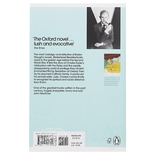 【中商原版】旧地重游：故园风雨后 英文原版小说文学 Brideshead Revisited 重返布莱兹赫德庄园 英国作家伊弗林.沃 深受读者欢迎作品之一 商品图1