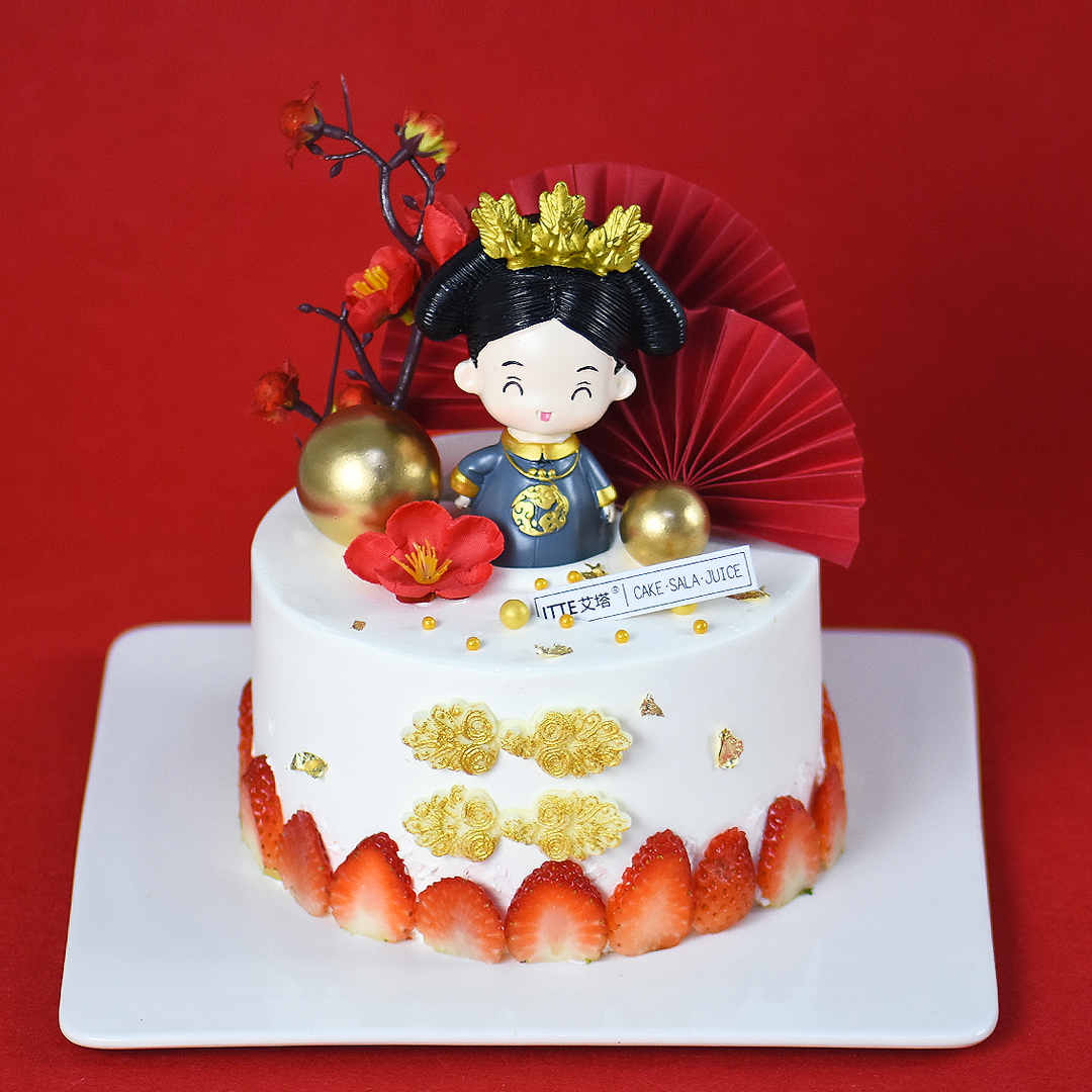 【母后大人】奶油水果 可爱 玩偶蛋糕