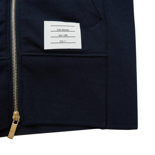 THOM BROWNE 汤姆·布朗  男士经典条纹装饰连帽外套 MJT022H 00535 商品图3