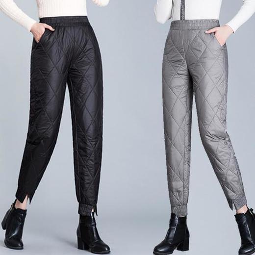 MQ-1758-2015新款时尚气质休闲高腰羽绒棉防风保暖束脚裤 商品图0