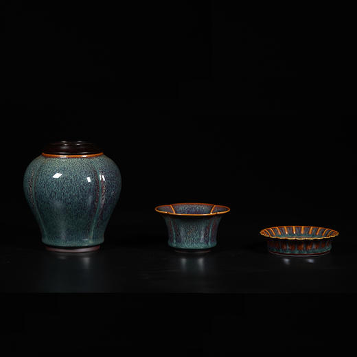 龙德堂陶艺  天缘之合（全家福）天目茶器 范泽锋烧制 库存询客服 商品图6